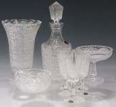 (9) BOHEMIA CUT GLASS, LIQUEUR
