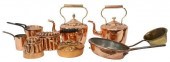 (9) BRASS & COPPER KITCHENWARE