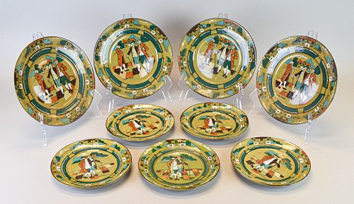 9 BUFFALO POTTERY DELDARE PLATES9