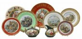 (9) CABINET PLATES, VIENNA, PR