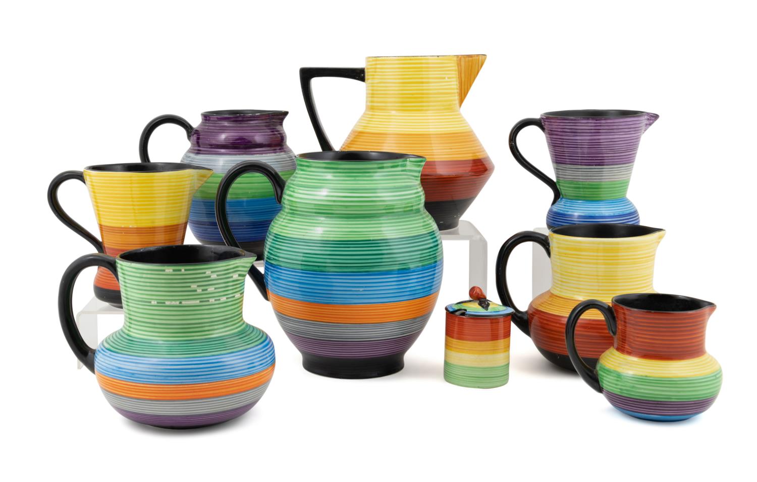 9 CARLTON WARE ART DECO "MEDLEY"
