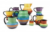 9 CARLTON WARE ART DECO "MEDLE