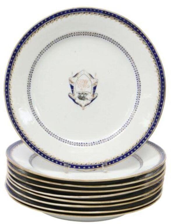 (9) CHINESE EXPORT ARMORIAL