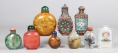 (9) Chinese snuff bottles, c/o