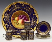 (9) COALPORT CHARGER & STERLIN