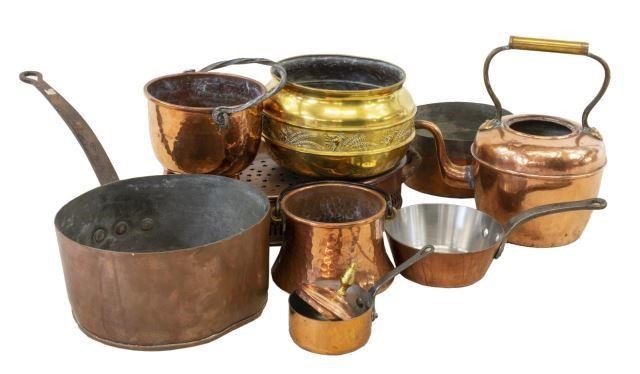 (9) COLLECTION OF FRENCH COPPER