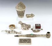 (9) COLLECTION OF SILVER-TONED
