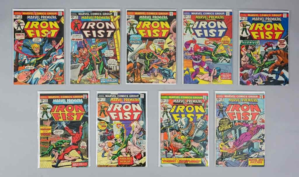 9 COMICS MARVEL PREMIERE FIRST IRON