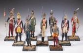 (9) CONTINENTAL MILITARY FIGUR