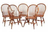 (9) CUSTOM WINDSOR CHAIRS - Ni