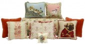 (9) DECORATIVE NEEDLEPOINT & S