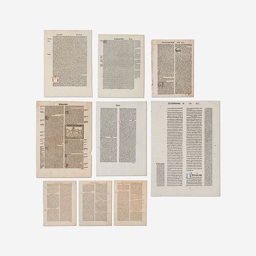 9 EARLY PRINTED LEAVES (INC.