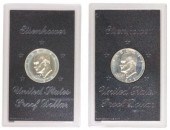 (9) EISENHOWER PROOF $1 SILVER