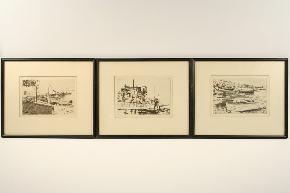 (9) ETCHINGS - Views of France by
