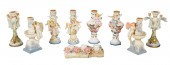 (9) Figural Candlesticks, c/o