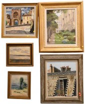 9 FRAMED LANDSCAPE PIECES9 Fra