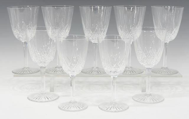 (9) FRENCH BACCARAT 'EPRON' CRYSTAL