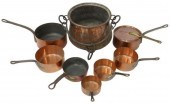 (9) FRENCH COPPER KITCHENWARE