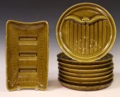 (9) FRENCH GIEN FAIENCE ASPARA