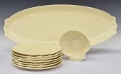 (9) FRENCH GIEN FAIENCE SEAFOO