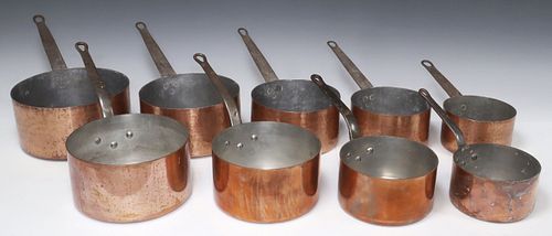 (9) FRENCH GRADUATED COPPER