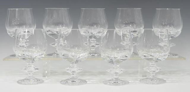 (9) FRENCH LALIQUE 'BLOIS' WAFER