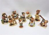 9 GERMAN HUMMEL PORCELAIN FIGU