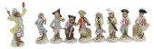 (9) GERMAN PORCELAIN MONKEY BA