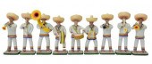 (9) HC MEXICO PAINTED POTTERY