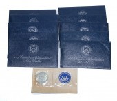 9 IKE SILVER UNC 8 BLUE PACKS