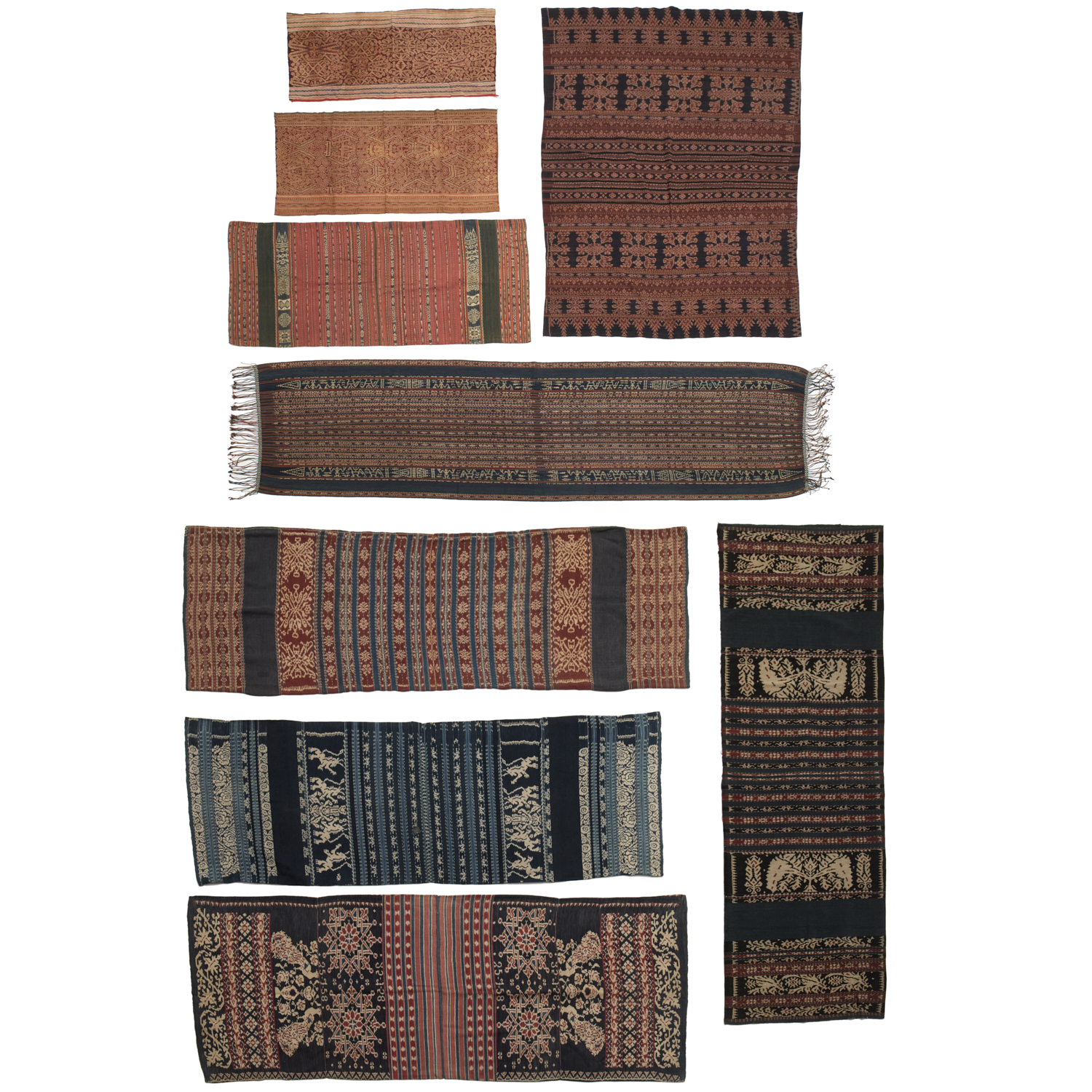 (9) INDONESIAN COTTON IKAT TEXTILES