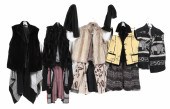 (9) Ladies sweaters, vests, fu
