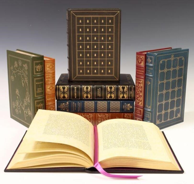 (9) LEATHER-BOUND FRANKLIN