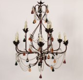 9 LIGHT VENETIAN STYLE BEADED