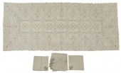 (9) LINEN & LACE TABLECLOTH WI