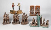 (9) Mark Twain bookends, c/o p