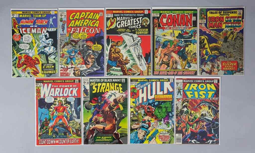 9 MARVEL COMICS HULK IRON MAN