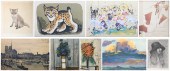 (9) Miscellaneous prints, (3)