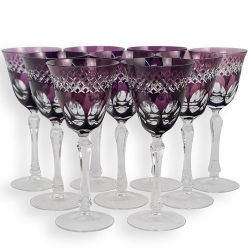 (9 PC) BOHEMIAN CLEAR TO COLOR