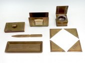 9 PC. BRADLEY AND HUBBARD DESK