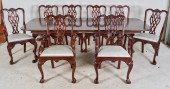 (9) pc Chippendale style mahog