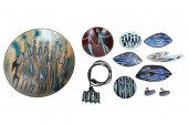 9 PC. DE PASSILLE COPPER, ENAM