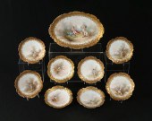 9 PC. LIMOGES PORCELAIN E. FUR