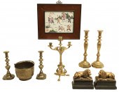 9 PC. LOT OF DECORATIVE ARTS A