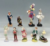 9 PC LOT ROYAL DOULTON FIGURIN