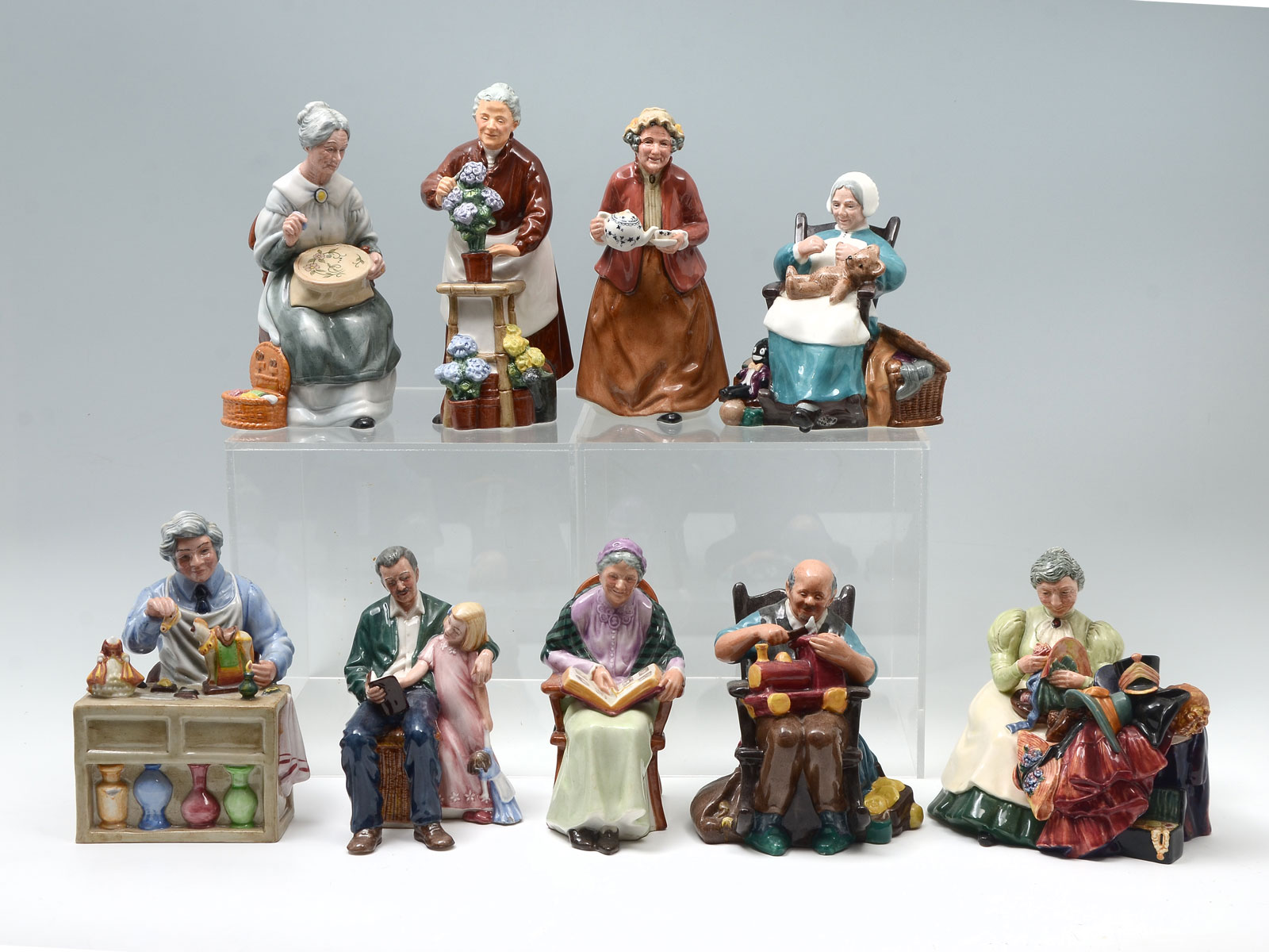 9 PC LOT ROYAL DOULTON GRANDPAS &