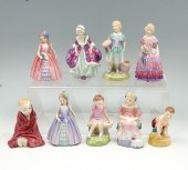 9 PC LOT ROYAL DOULTONS FIGURI