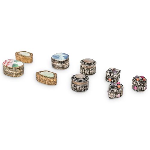 (9 PC) MINIATURE PILL BOXES