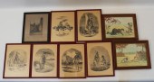 9 PC. MISC. LOT OF FRAMED ART