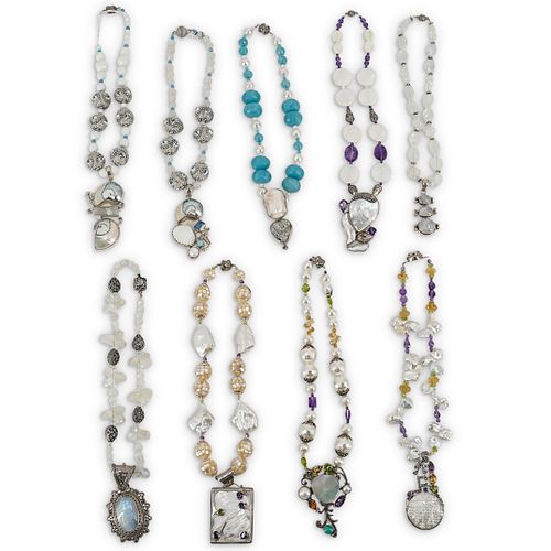 (9 PC) PAULETTE SEMI PRECIOUS STONE